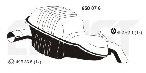 ERNST 650076 End Silencer